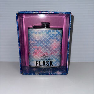 NEW Wild Eye Designs Flask Multi-color 7 FL OZ Stainless Steel Mermaid Girly